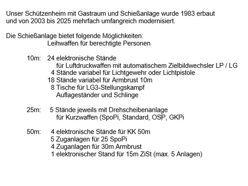 Schießsportanlage im Detail